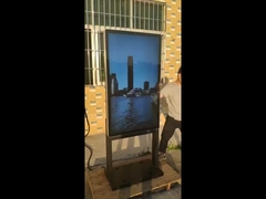 Outdoor QLED digitale signage optisch gebonden wandmontage touchscreen reclame speler