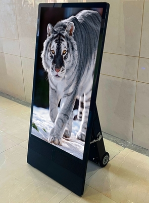 43 inch Indoor Floor Standing Billboard Digital Signage Advertising LCD Display Draagbaar Poster Board